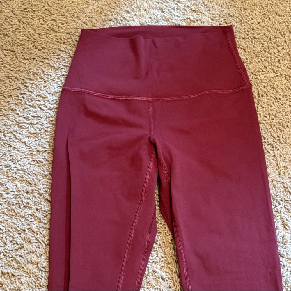 lululemon Align Leggings—Red Merlot—22” inseam - Picture 3 of 15